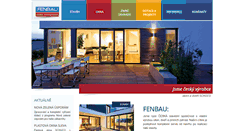 Desktop Screenshot of fenbau.cz